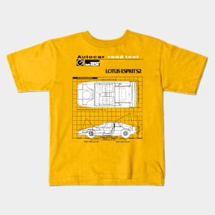 BRITISH SPORT CARS - technical data road test Kids T-Shirt